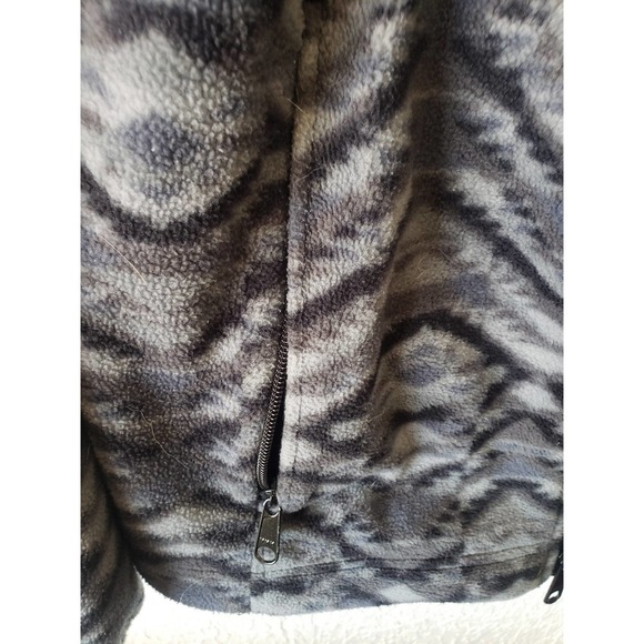 Columbia grey Aztec Zip up jacket with pockets size M - Picture 4 of 5